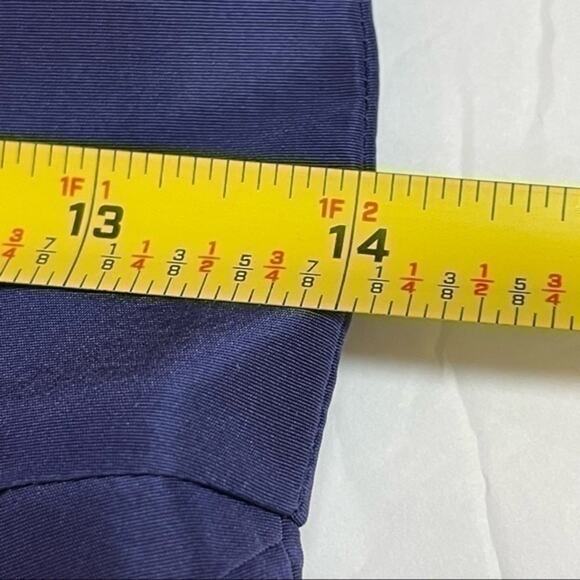 J Crew Pure Silk Purple CrissCross Back Party Event Dress NWOT Size 0 - Picture 9 of 10